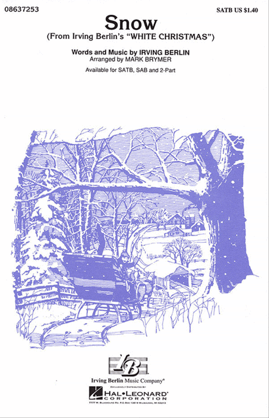 Snow Snow 4-Part scores gallery preview page 1