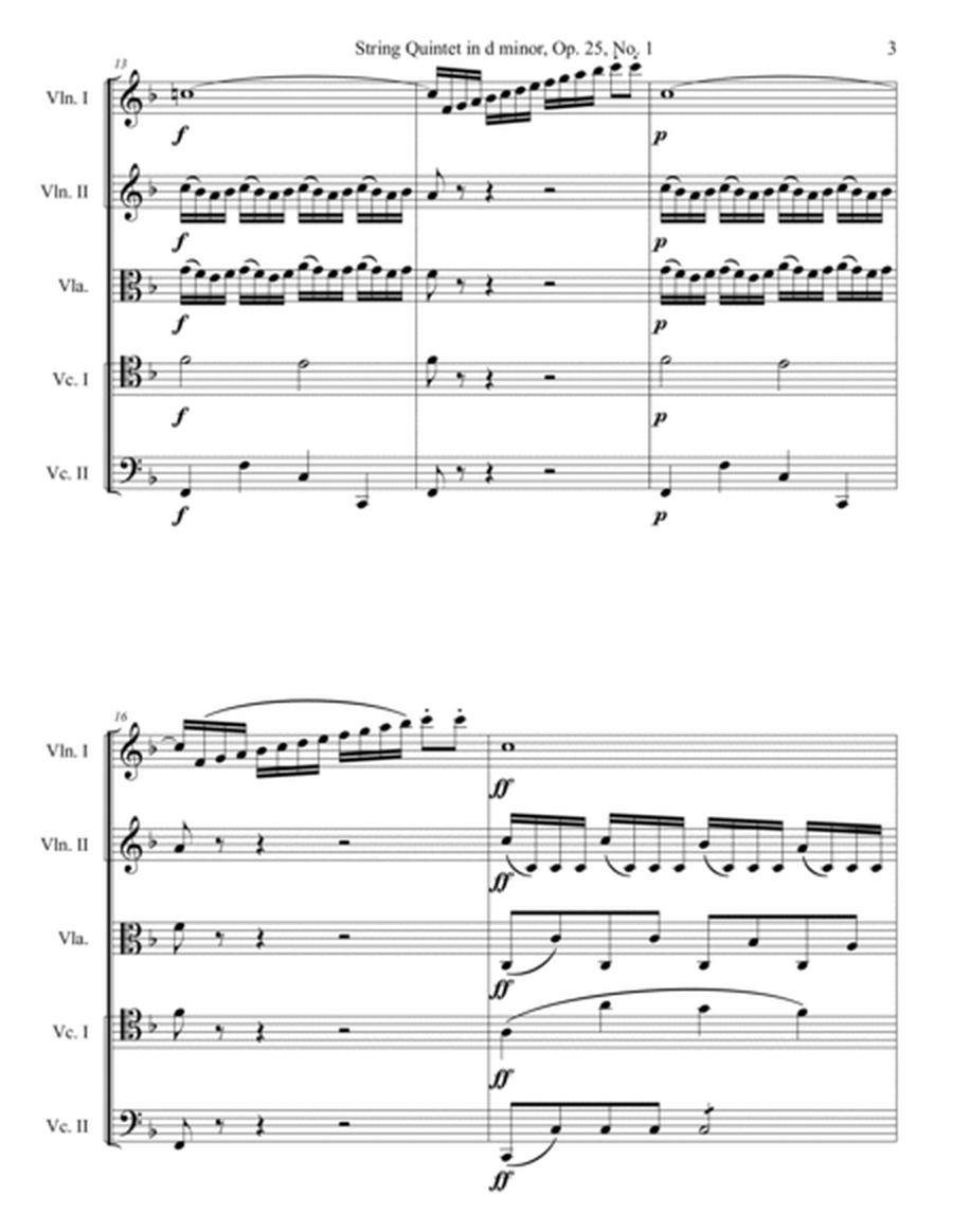 String Quintet in d minor, Op. 25, No. 1