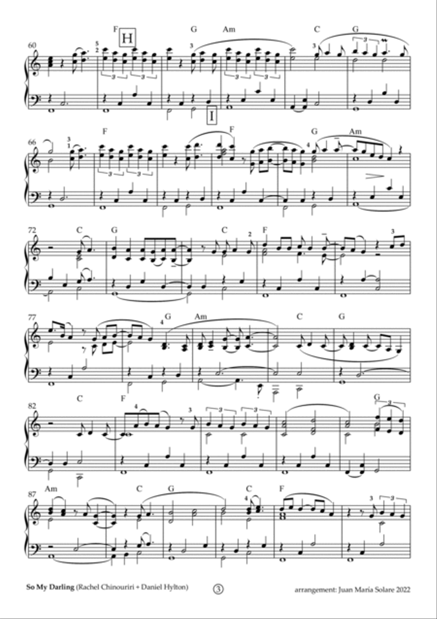 So My Darling So My Darling Piano Solo scores gallery preview page 3