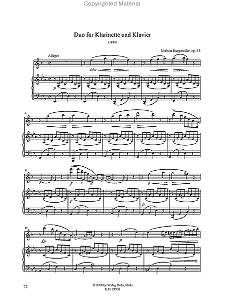 Sämtliche Lieder und Werke für Klarinette