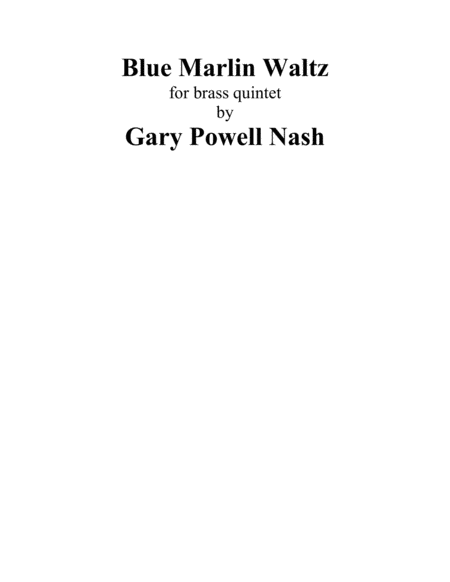 Blue Marlin Waltz image number null