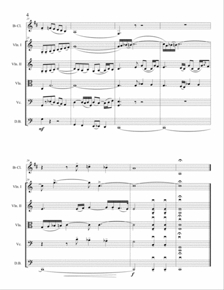 Charles Marie Widor's Symphony No. 5 Movement IV (Instrumental arrangement) Small Ensemble scores gallery preview page 5