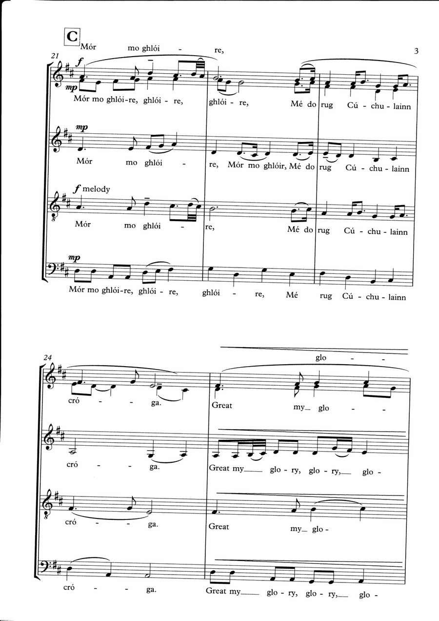 MISE ÉIRE SATB 4-Part scores gallery preview page 5