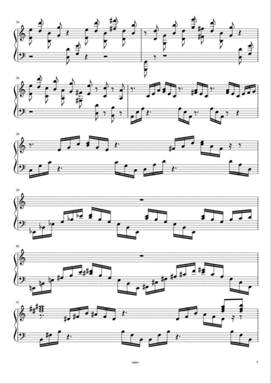 Etude de concert Etude de concert Piano Method scores gallery preview page 5