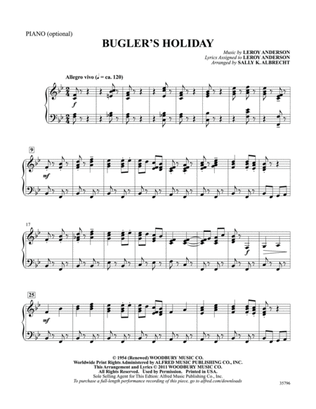 Bugler's Holiday: Piano Accompaniment
