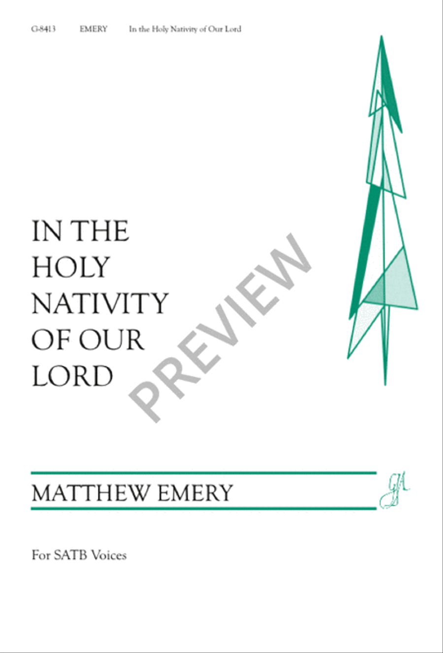 In the Holy Nativity of Our Lord 4-Part scores gallery preview page 1