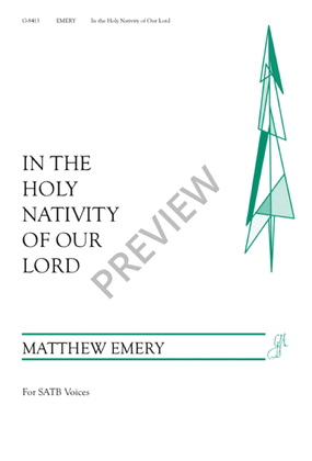 Book cover for In the Holy Nativity of Our Lord