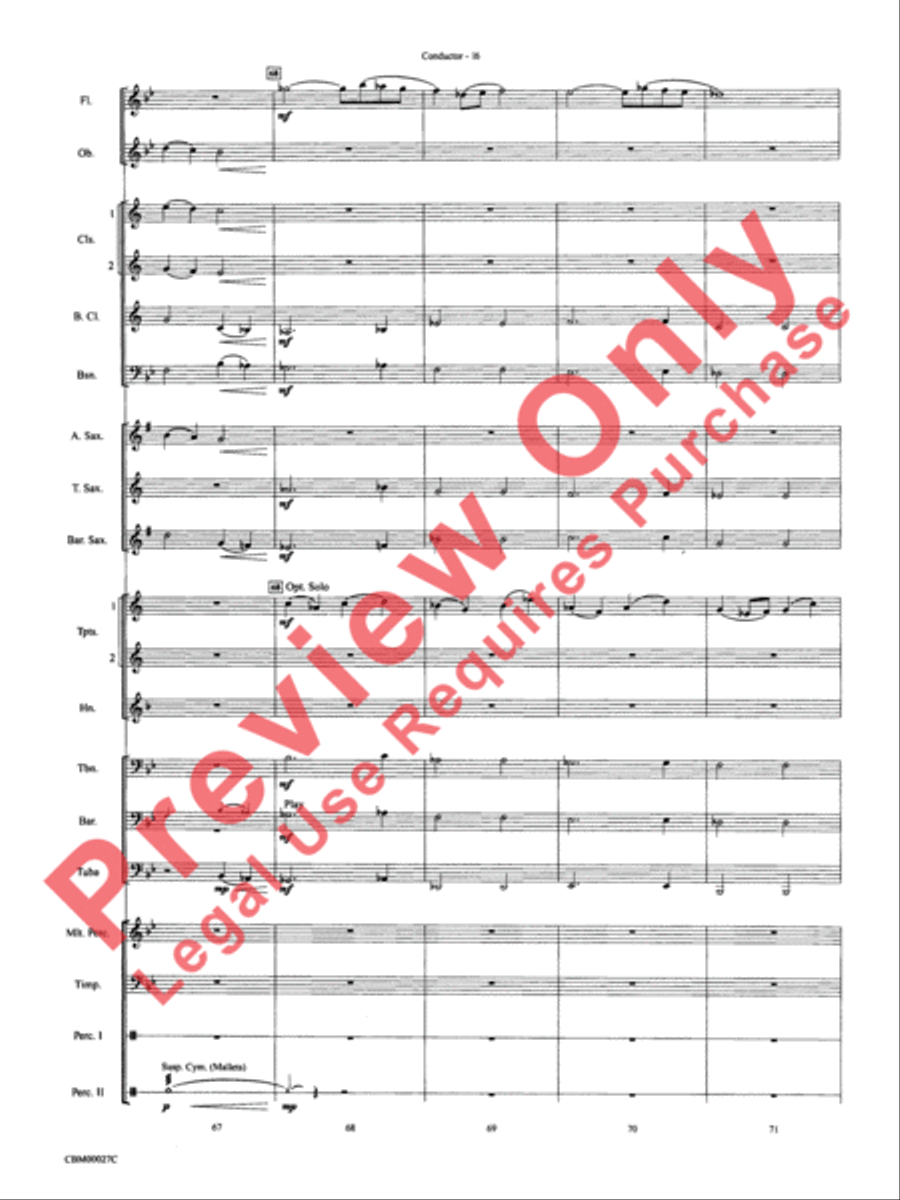 How the Grinch Stole Christmas Concert Band scores gallery preview page 19