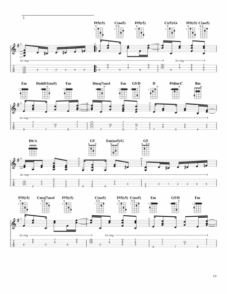 Pine Apple Rag (Scott Joplin) for Fingerstyle Ukulele Solo image number null