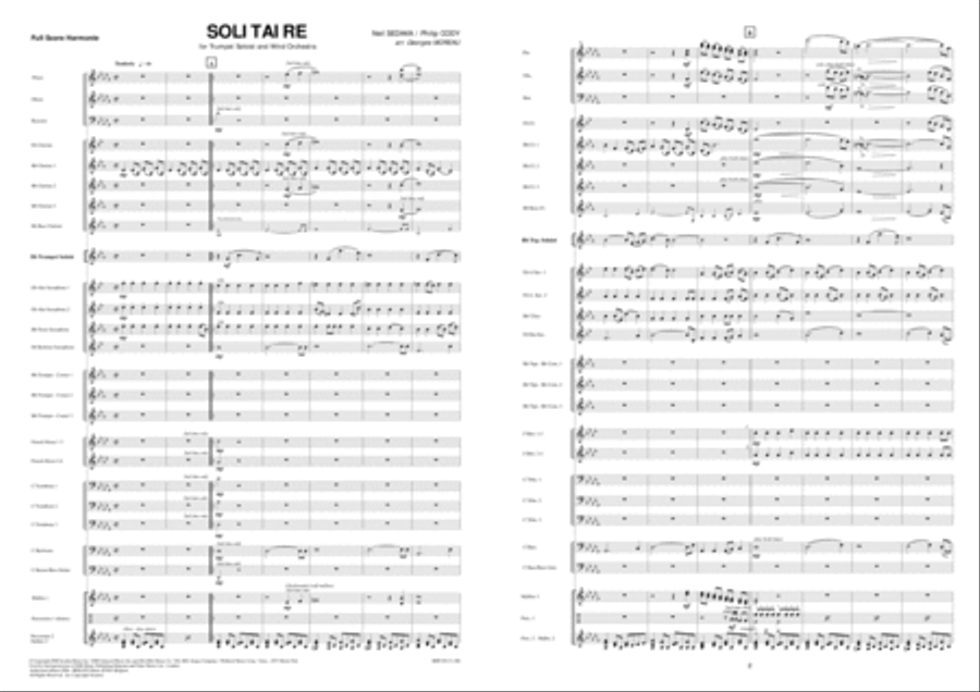 Solitaire Solitaire Concert Band scores gallery preview page 2
