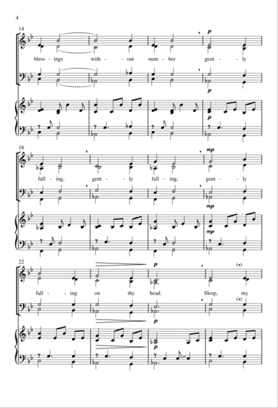 Hush, My Dear SSATB scores gallery preview page 3