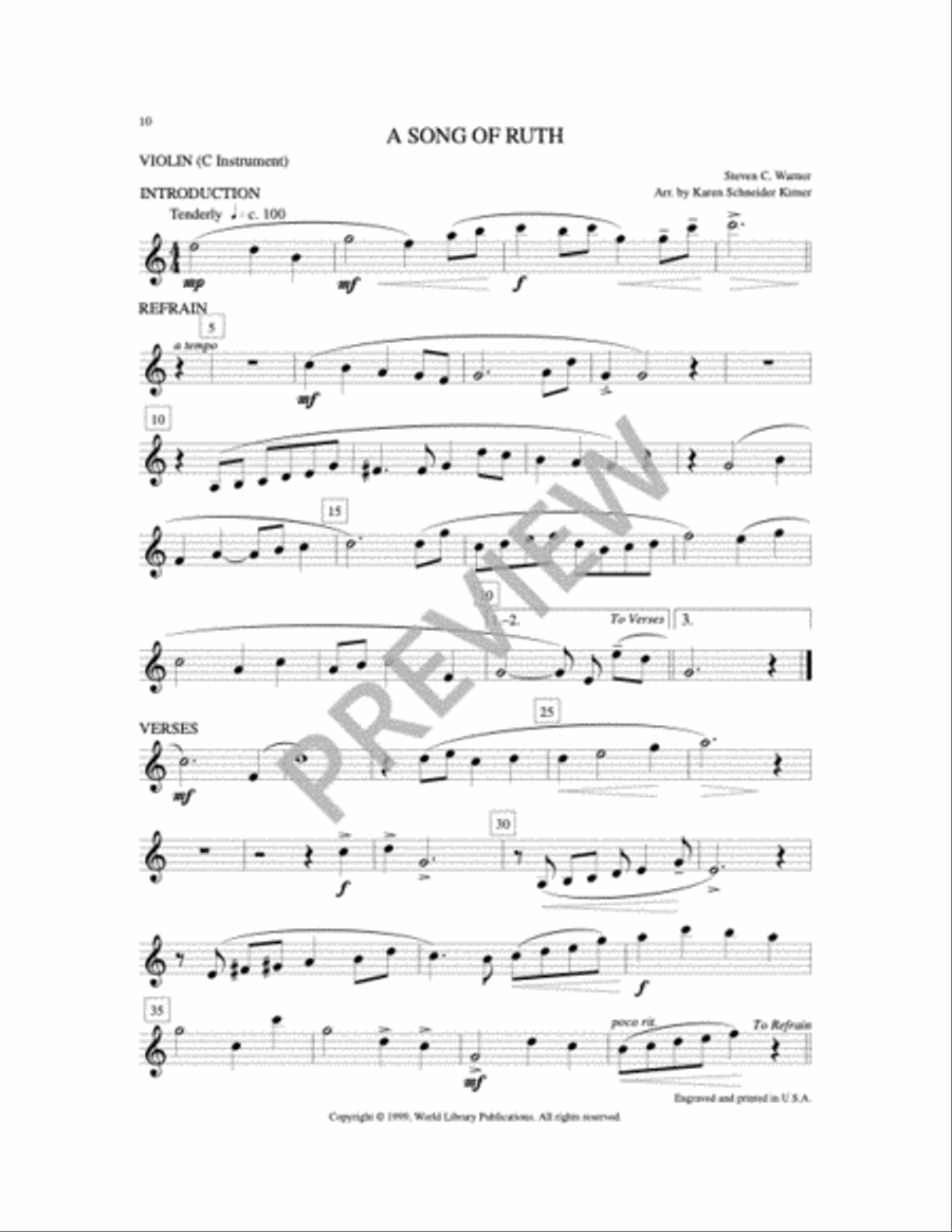 A Song of Ruth A Song of Ruth Baritone Horn scores gallery preview page 2