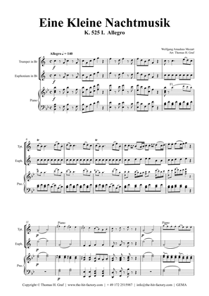 Eine Kleine Nachtmusik - Allegro - W.A. Mozart - Piano Trio Tpt./Euph.