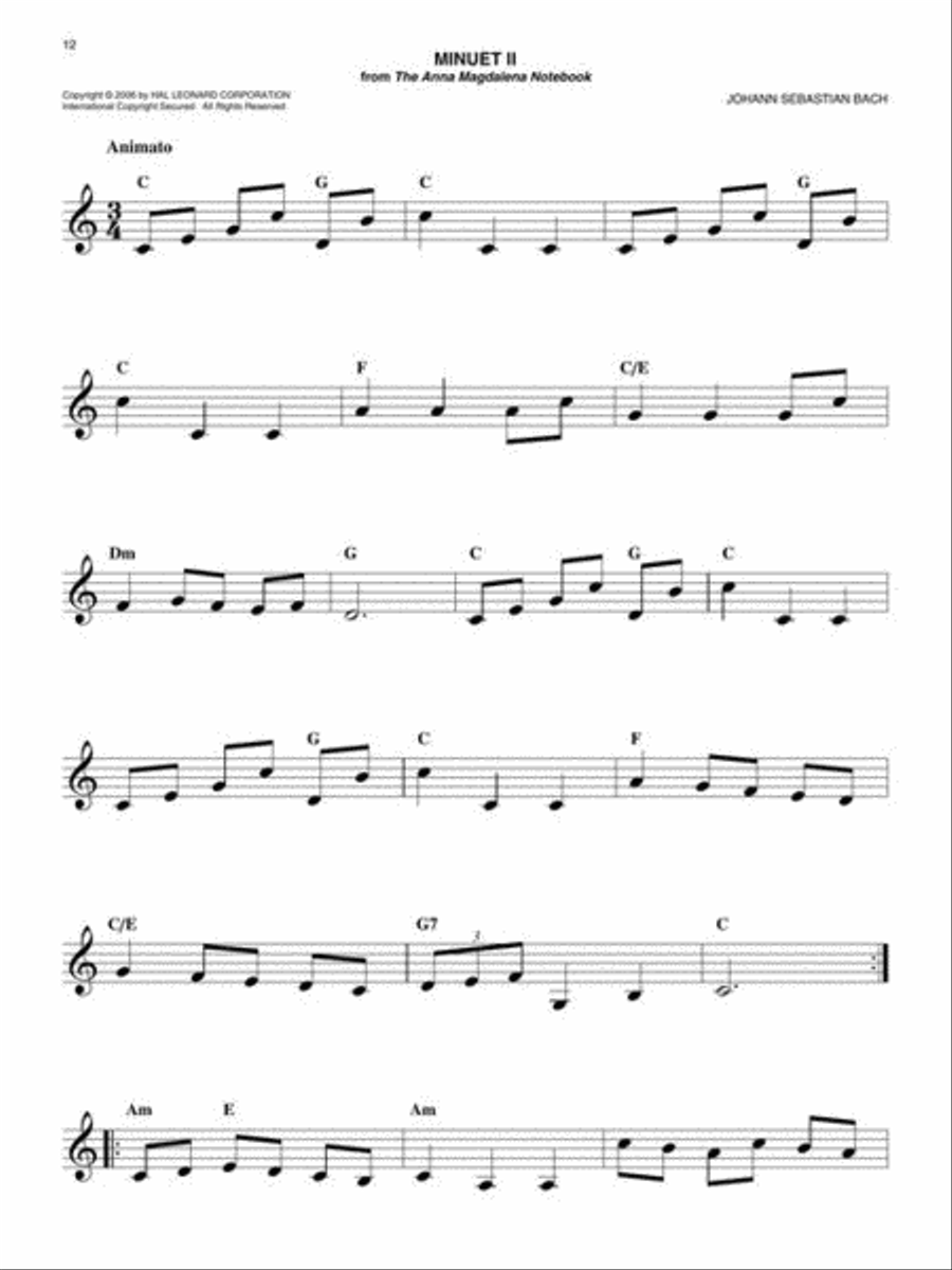 The Easy Classical Fake Book Acoustic Guitar scores gallery preview page 10