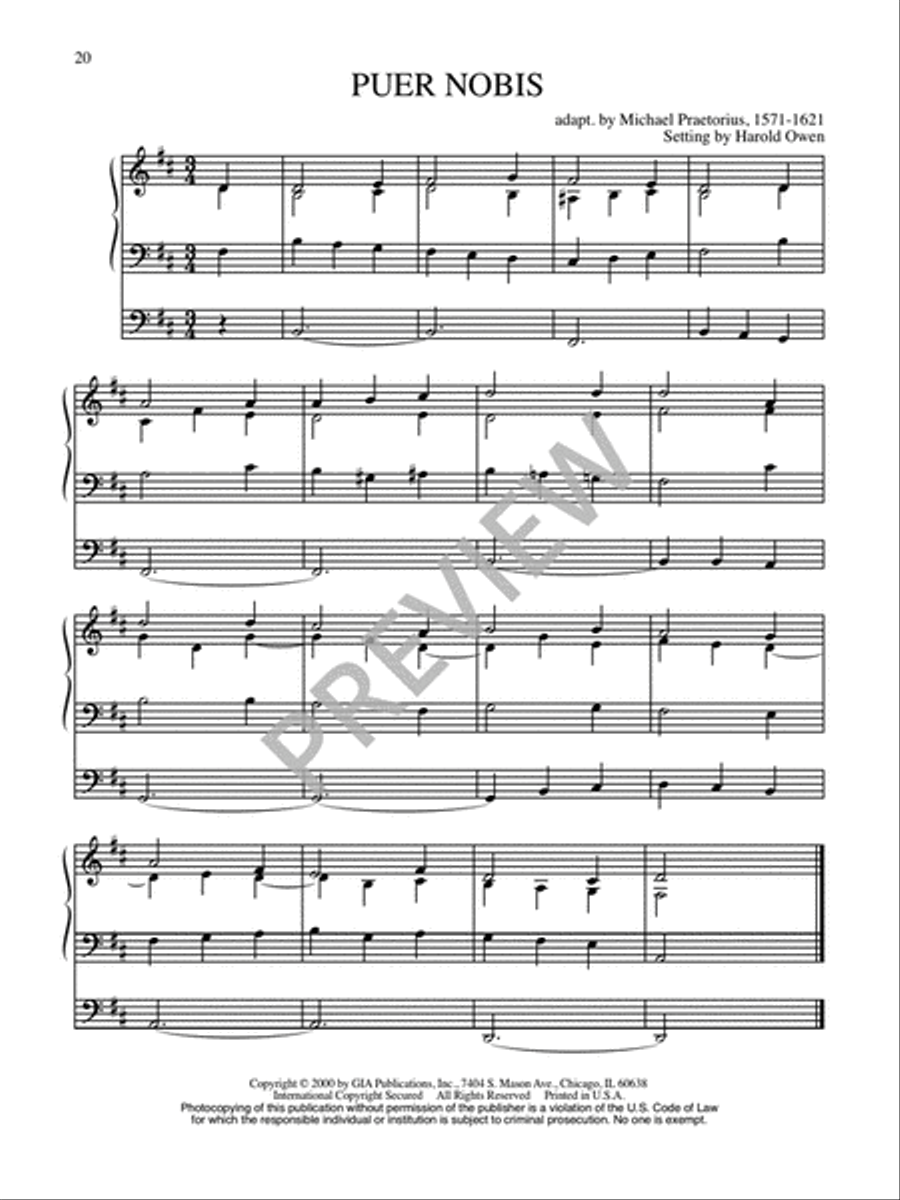 Twenty-Five Organ Harmonizations - Volume 1 Organ scores gallery preview page 22