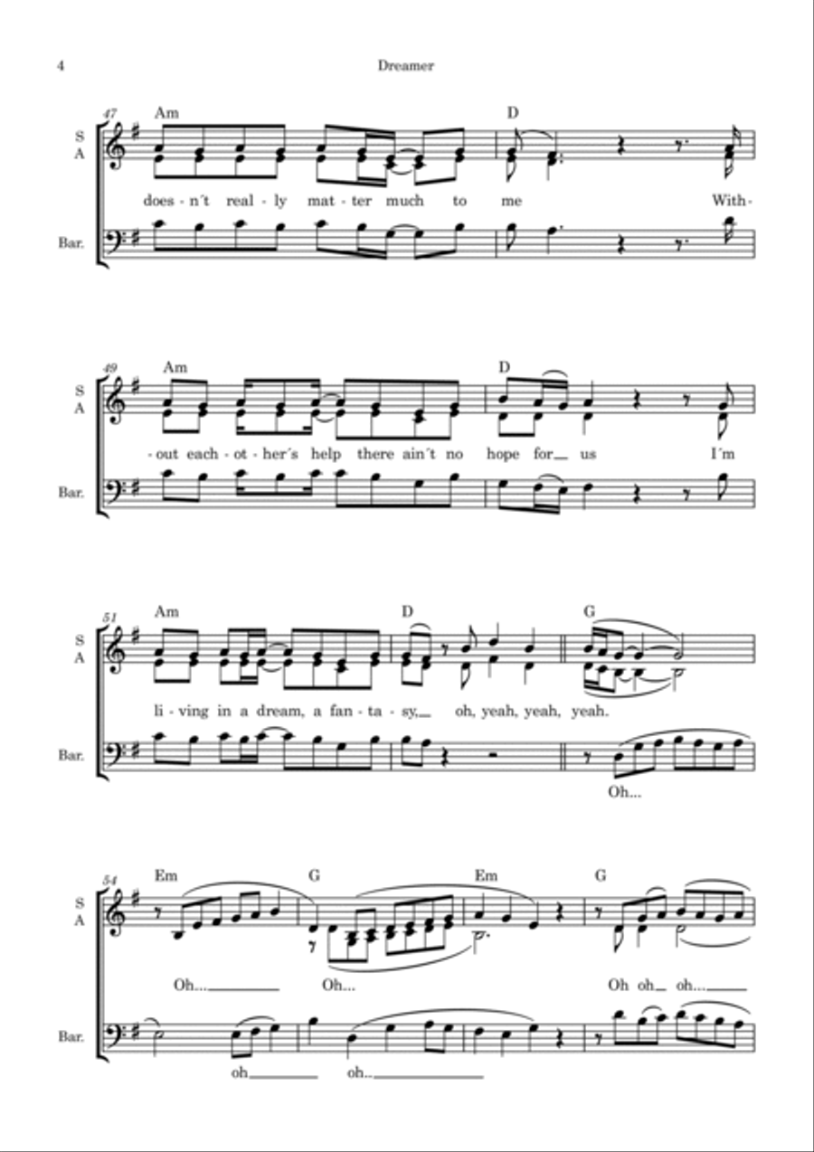 Dreamer 3-Part scores gallery preview page 4