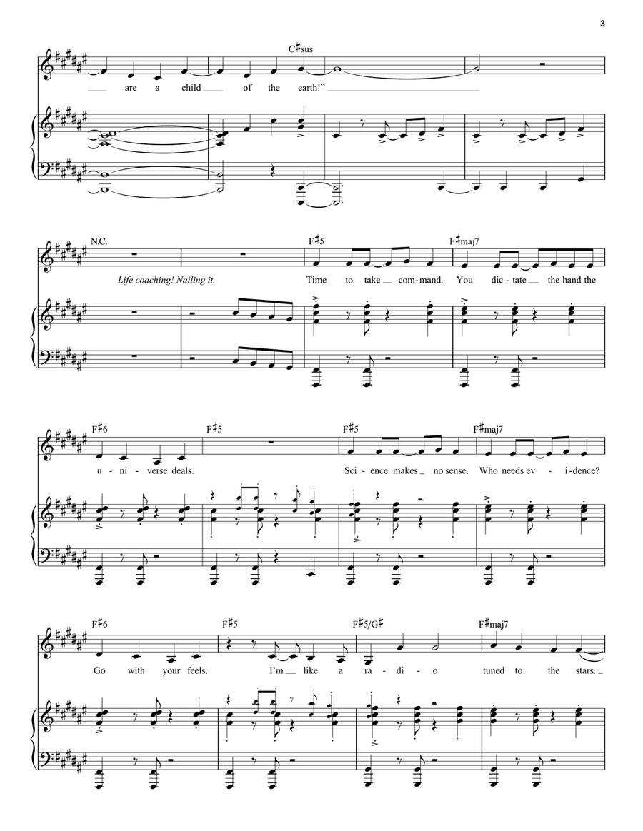 No Reason (from Beetlejuice The Musical) Piano, Vocal scores gallery preview page 3