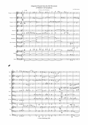Adagietto finale from Mahler's 3rd Symphony 10 piece brass brass