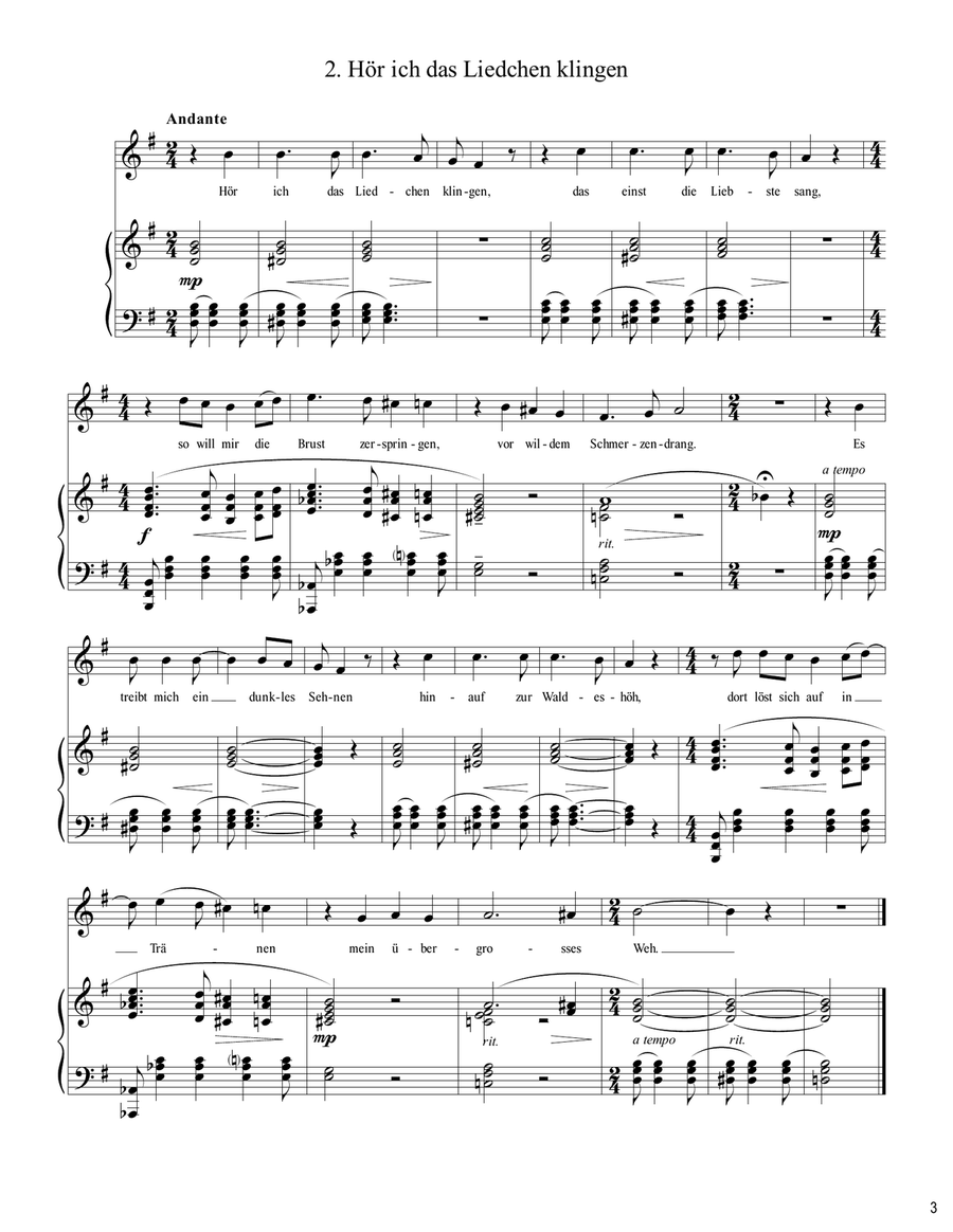 Lyrisches Intermezzo High Voice scores gallery preview page 4