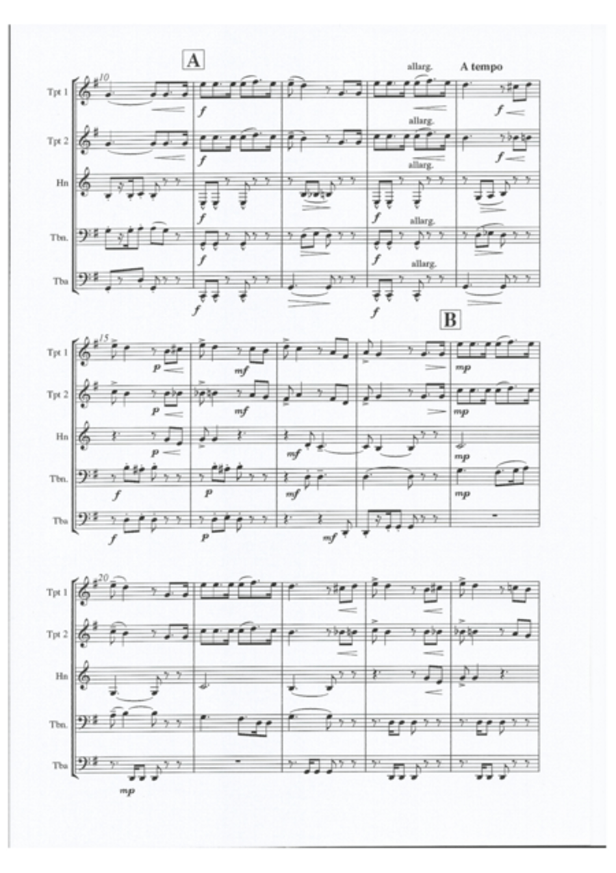 Suite D'Espana Suite D'Espana Brass Quintet scores gallery preview page 4