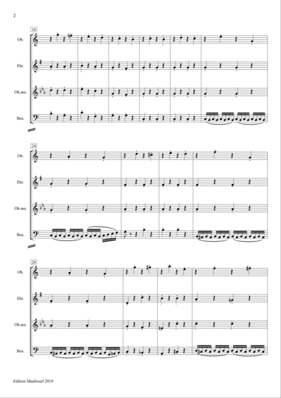 Temporale Woodwind Quartet scores gallery preview page 4