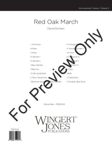 Red Oak March - Full Score