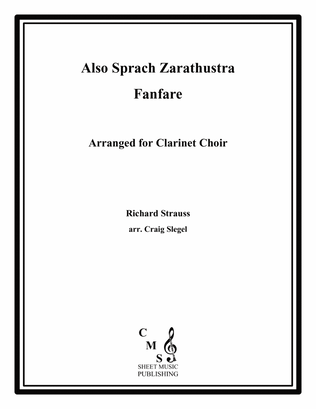 Book cover for Also Sprach Zarathustra - Fanfare for Clarinet Choir