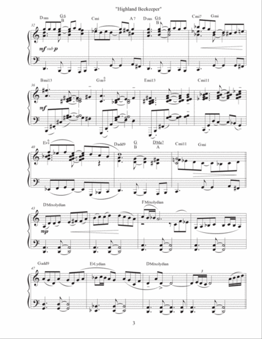 Highland Bee Keeper - Etude #11 Piano Method scores gallery preview page 3
