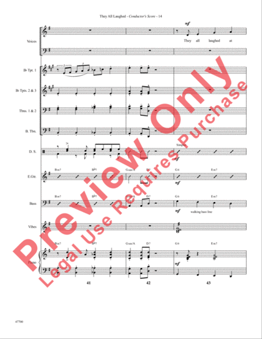 They All Laughed Choir scores gallery preview page 17