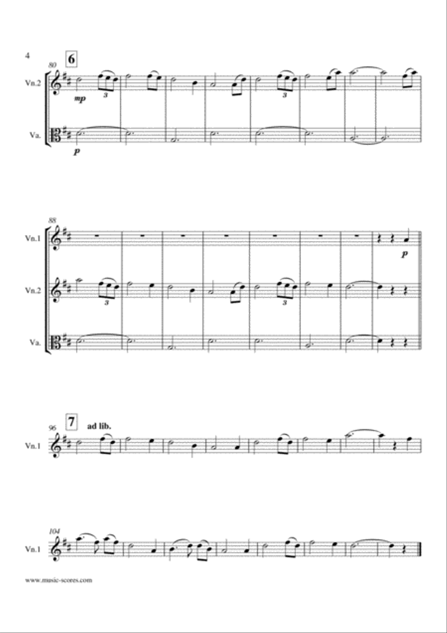 Amazing Grace - String Quartet String Quartet scores gallery preview page 4