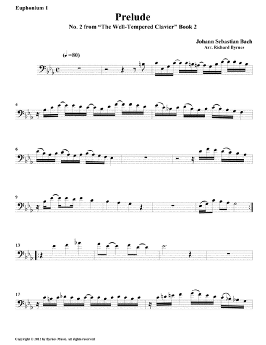 Prelude 02 from Well-Tempered Clavier, Book 2 (Euphonium-Tuba Quintet) image number null