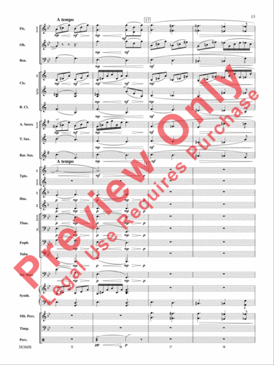 Tonadillas Suite Concert Band scores gallery preview page 14