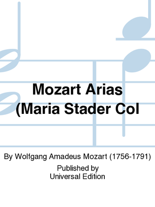 Book cover for Mozart Arias (Maria Stader Col