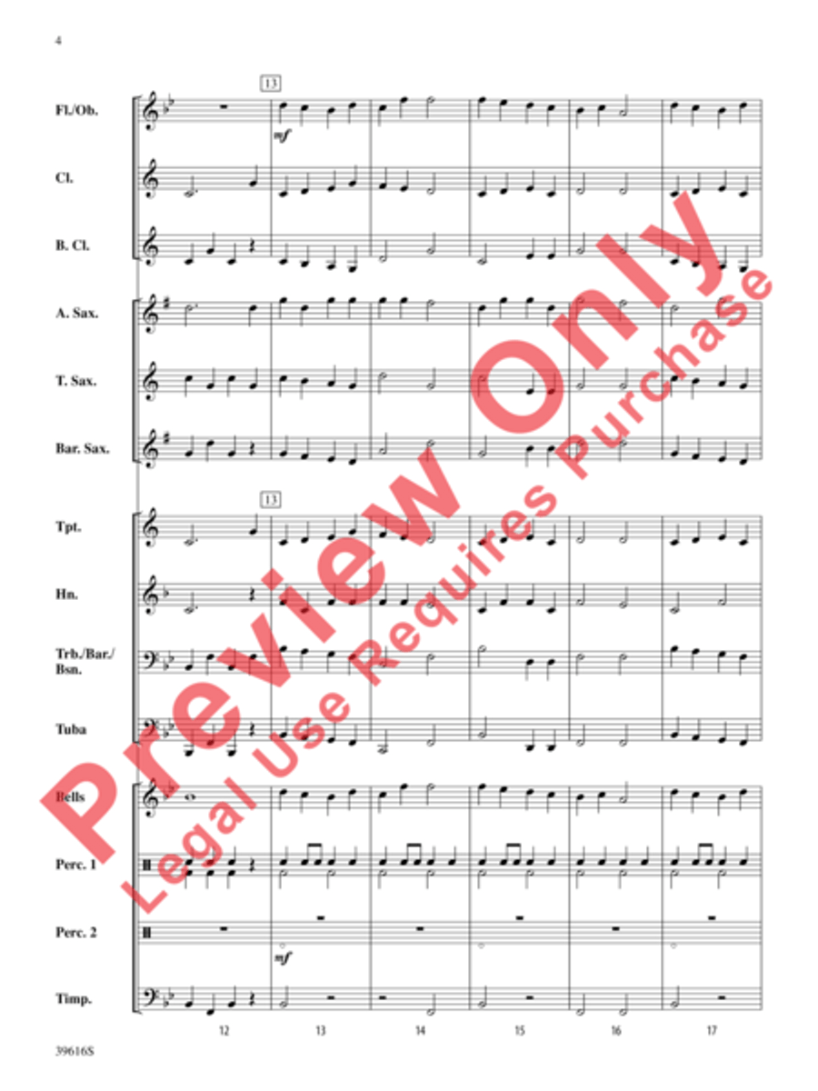Quicksilver March Concert Band scores gallery preview page 5