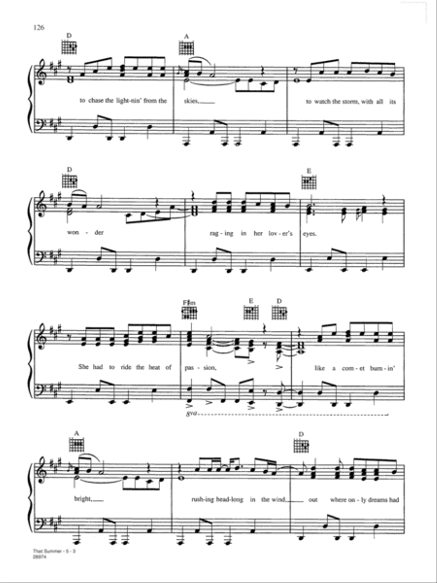 That Summer Piano, Vocal, Guitar scores gallery preview page 3