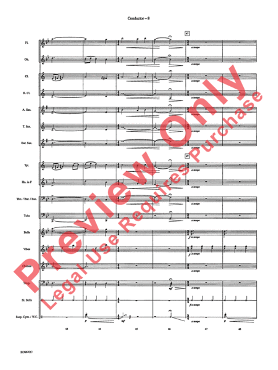 Ukrainian Bell Carol Ukrainian Bell Carol Concert Band scores gallery preview page 11