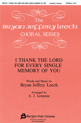 Book cover for I Thank the Lord for Every Single Memory of You