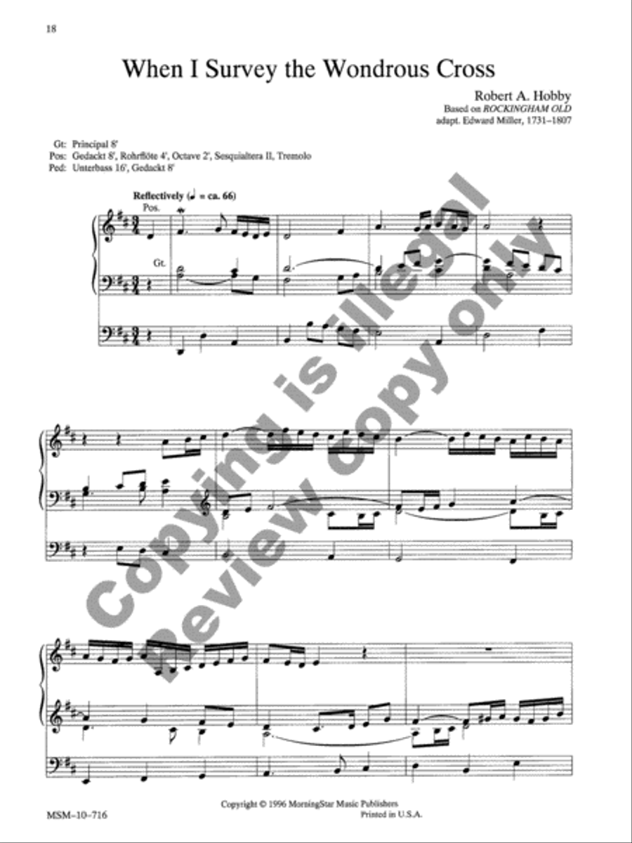 Six Preludes for the Church Year Organ scores gallery preview page 8