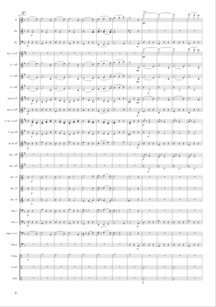 Autumn Waltz for wind band Concert Band scores gallery preview page 6