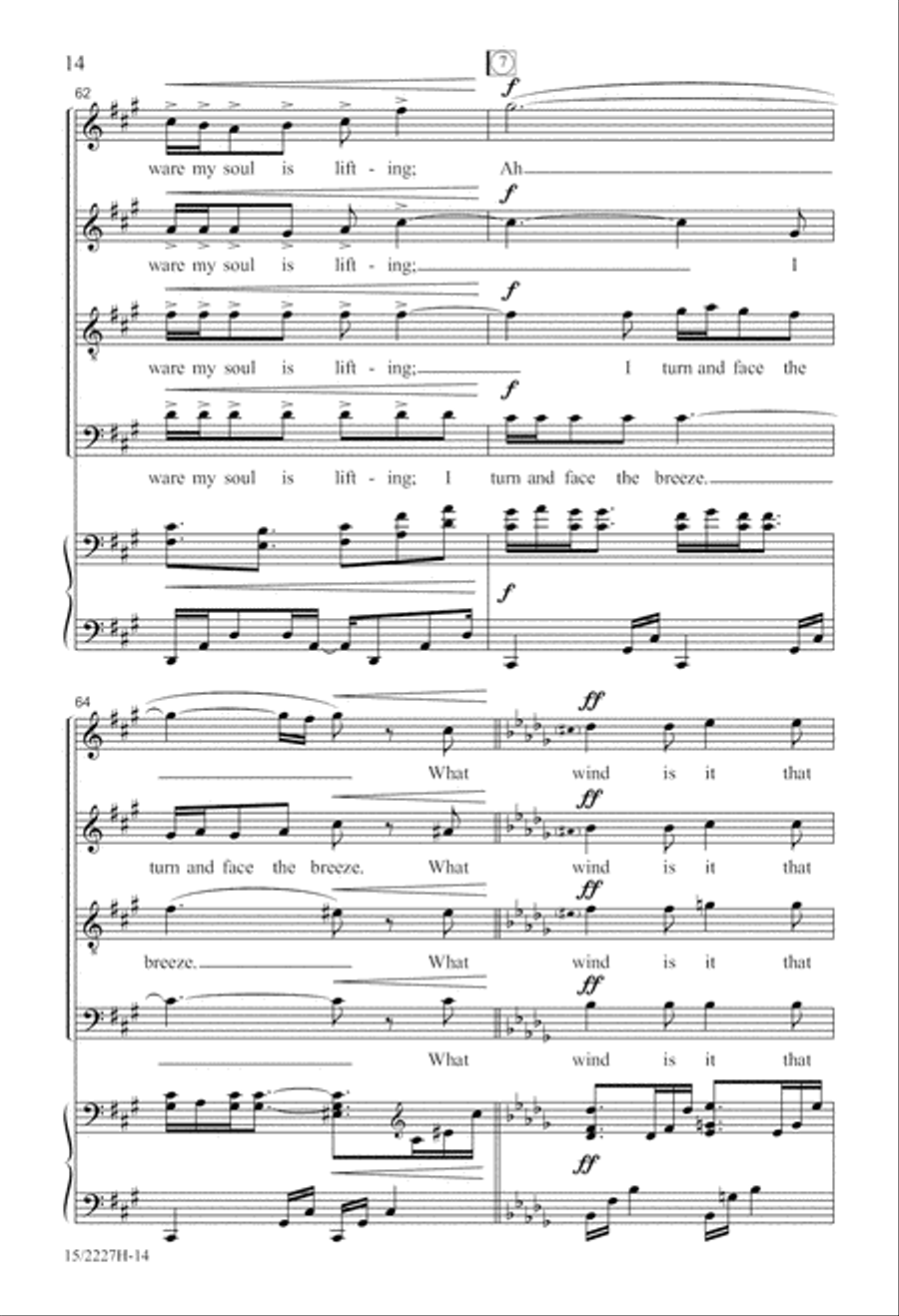 Angel Breathing Out Angel Breathing Out 4-Part scores gallery preview page 15
