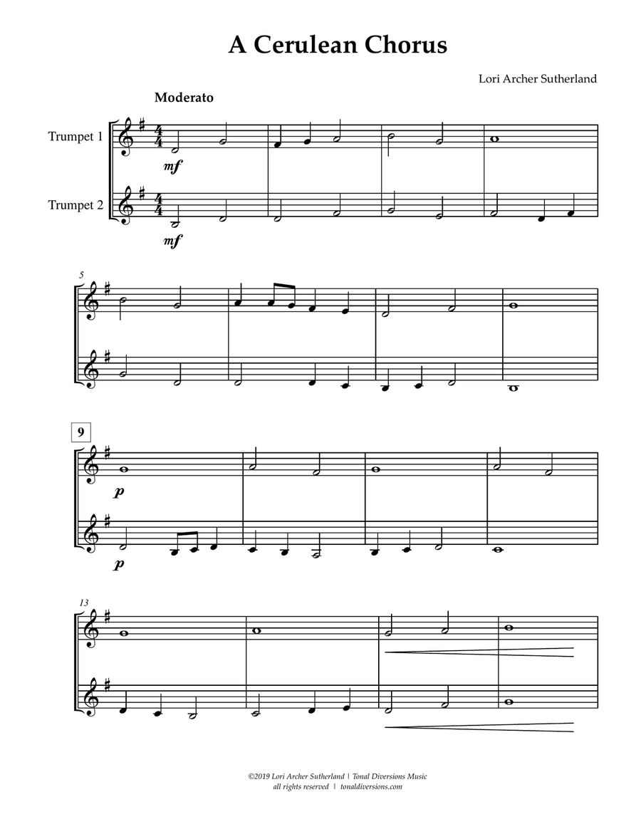 A Cerulean Chorus A Cerulean Chorus Choir scores gallery preview page 2