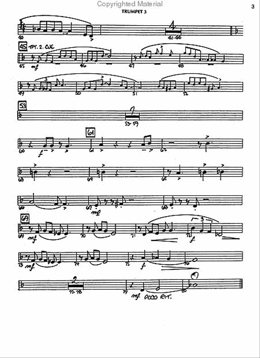 Easy Jazz Favorites – Trumpet 3 Jazz Ensemble scores gallery preview page 3