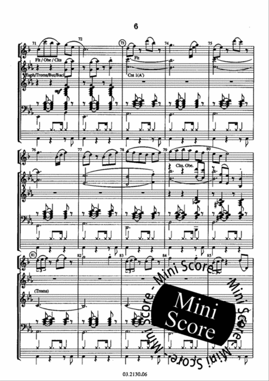 Saxophony Saxophony Fanfare Band scores gallery preview page 10