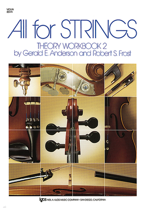 Book cover for All For Strings Theory Workbook 2 - Violin