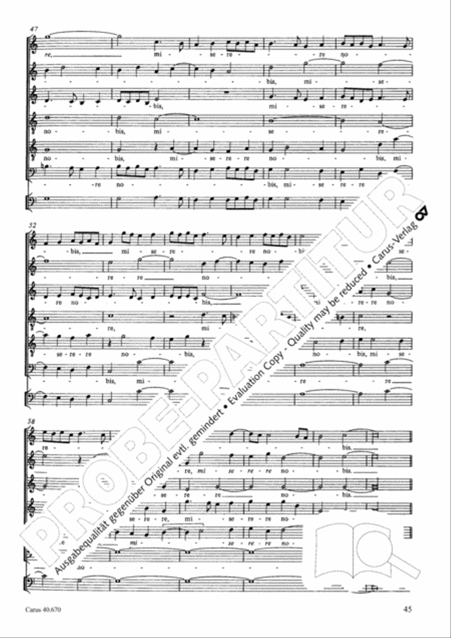 Missa in illo tempore Choir scores gallery preview page 58
