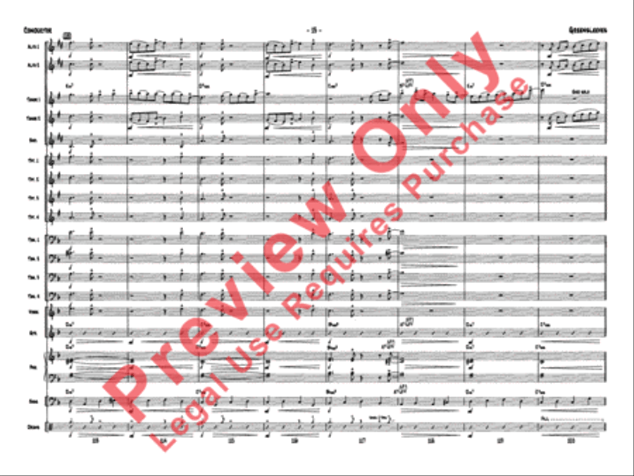 Greensleeves Jazz Ensemble scores gallery preview page 16