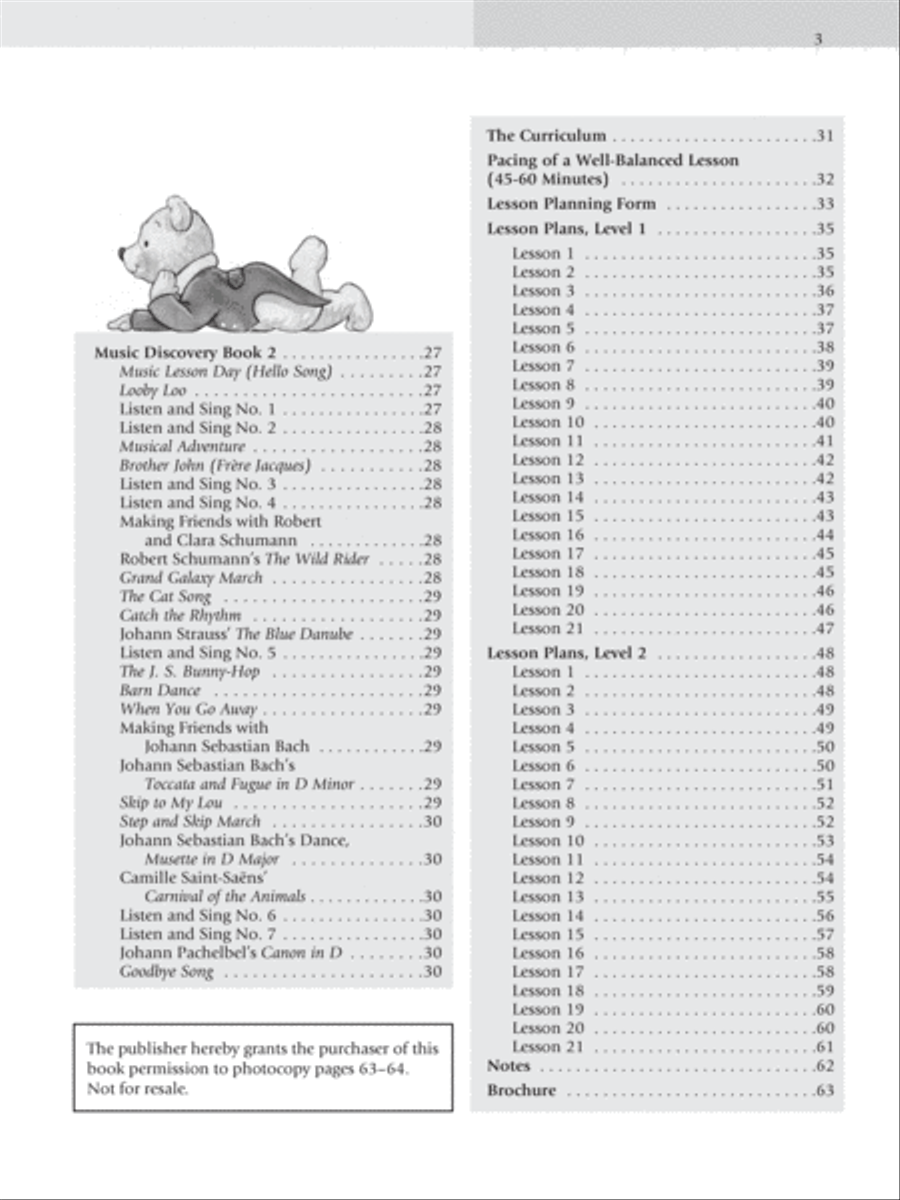 Music for Little Mozarts Teacher's Handbook, Book 1 & 2 Piano Method scores gallery preview page 3