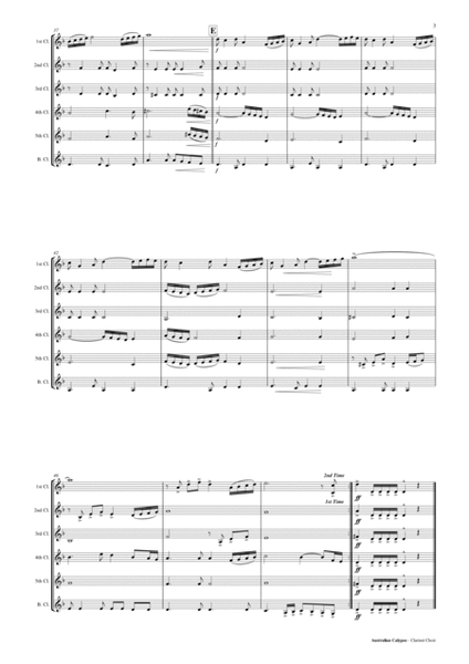 Australian Calypso - Clarinet Sextet or Choir image number null
