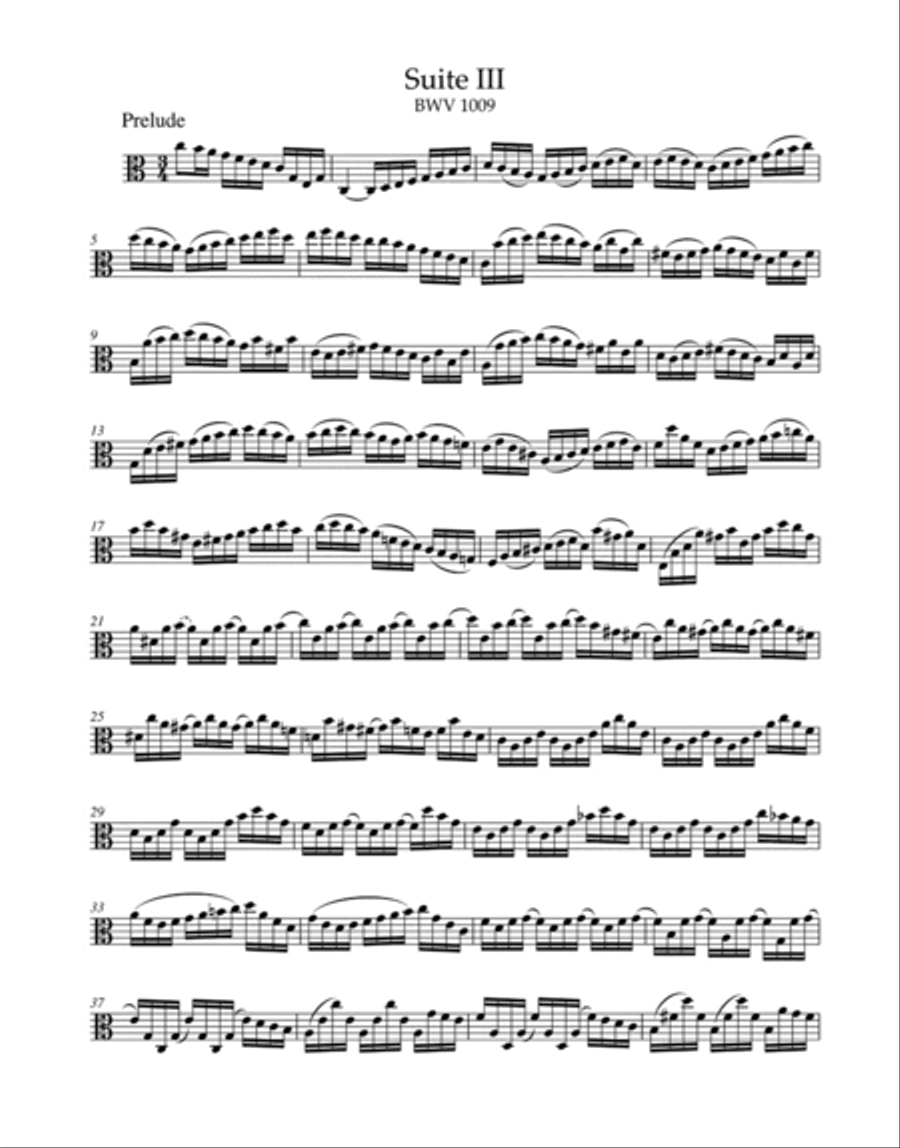 Six Suites for Violoncello solo, BWV 1007-1012