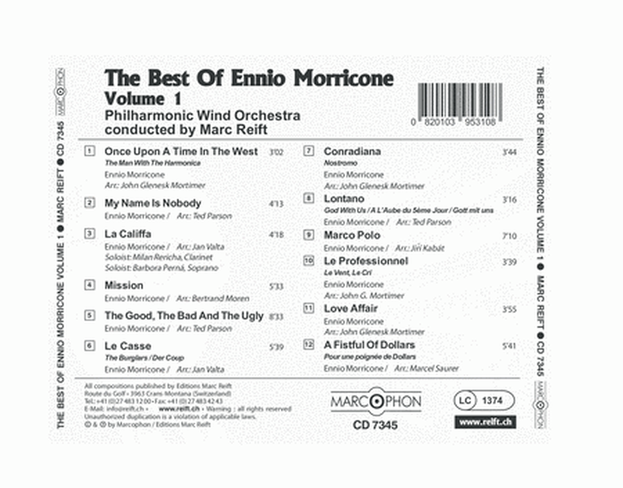 The Best Of Ennio Morricone Volume 1